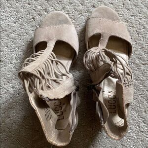 Lucca Tan Ankle-Strap Sandals | Size 7 | NWT